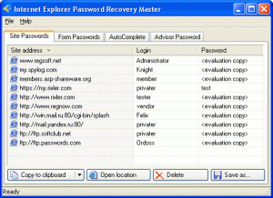 download internet explorer password recovery master