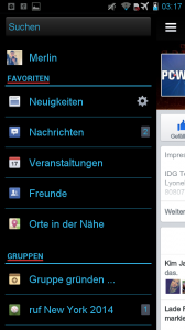 App tipp Facebook Dark Holo