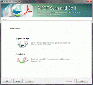 Download A-PDF Scan and Split