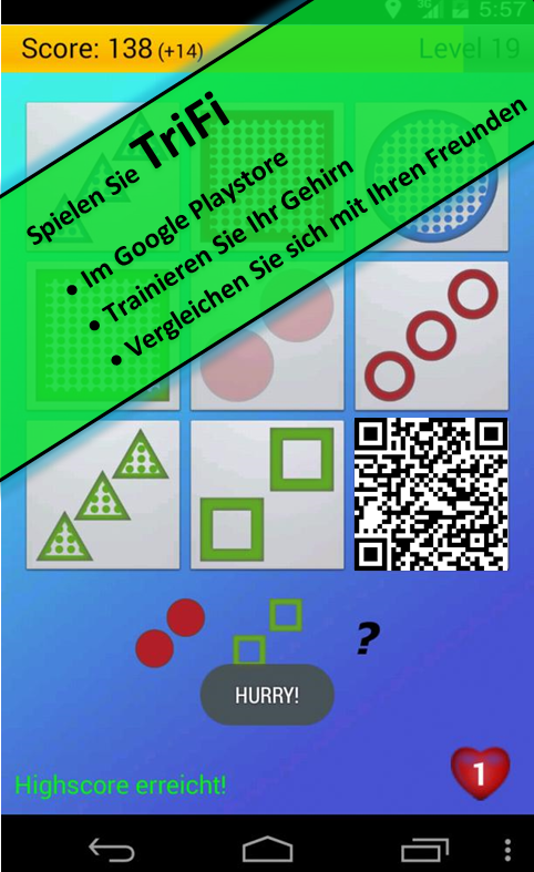 TriFi – Das Gelegenheitsspiel für Android