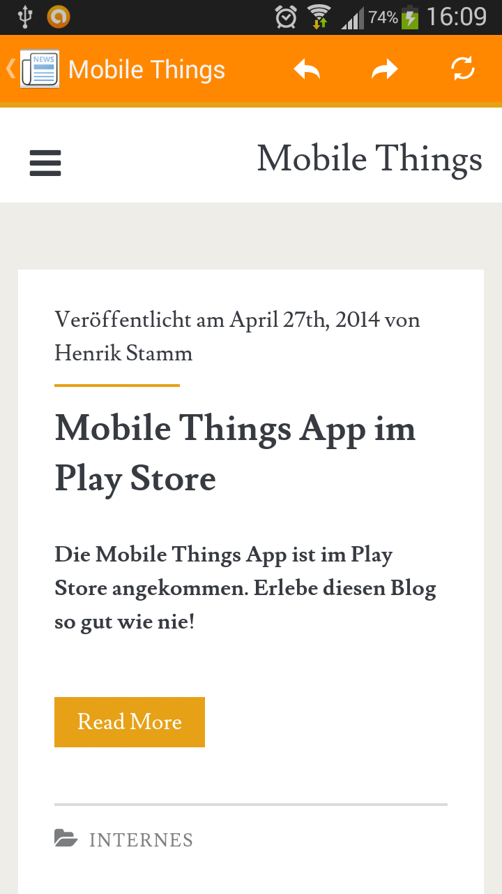 Mobile Things – Technikblog